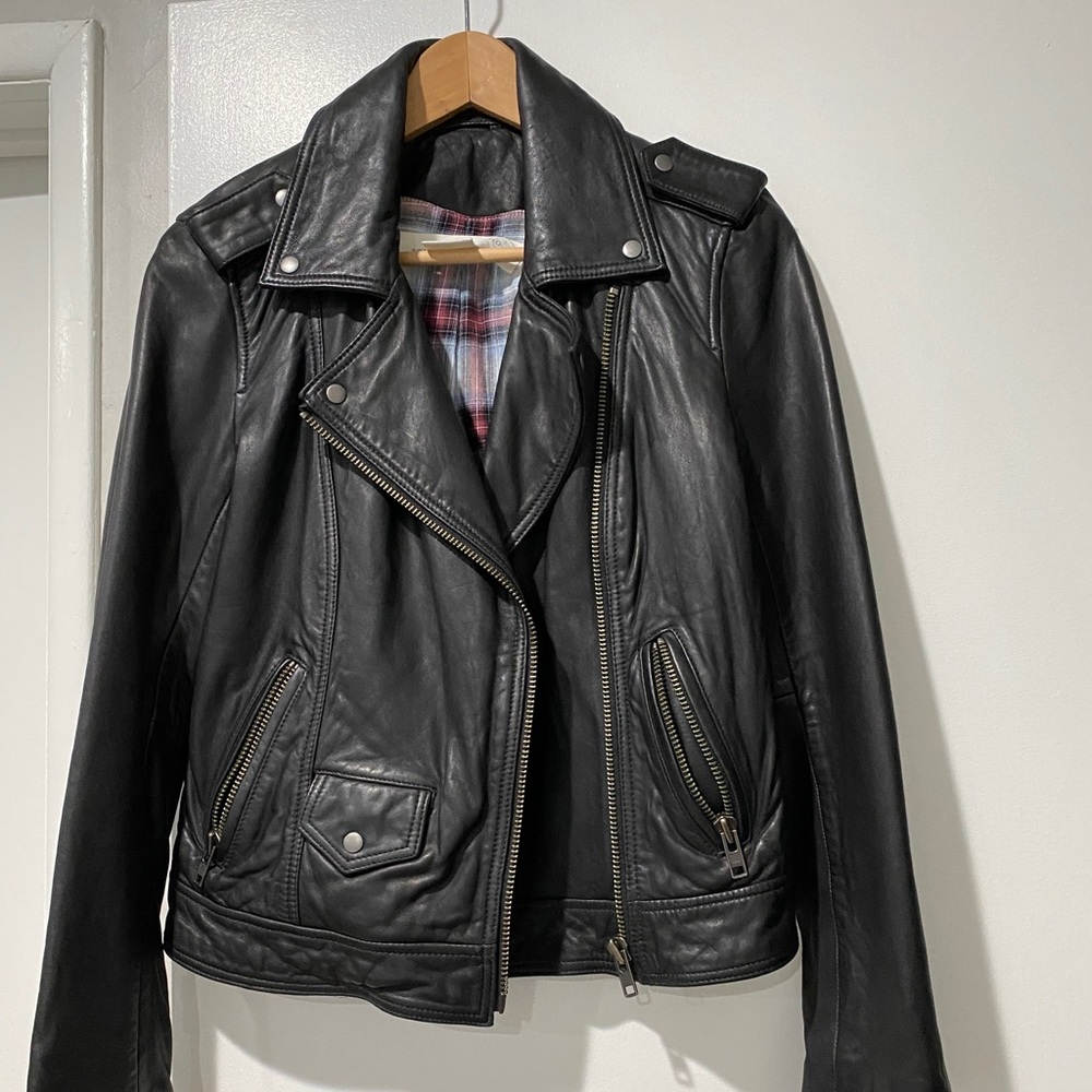New without tags Treasure and Bond leather biker jacket